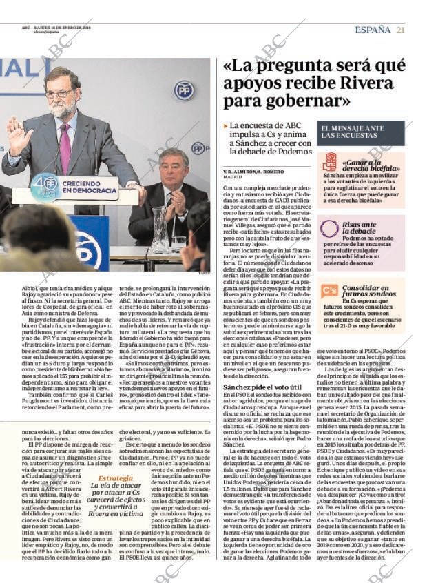ABC MADRID 16-01-2018 página 21