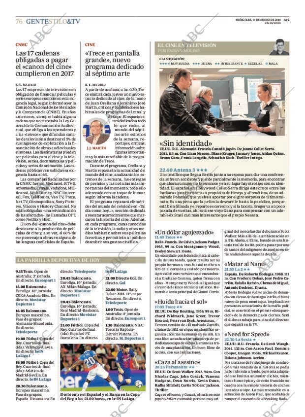 ABC MADRID 17-01-2018 página 76