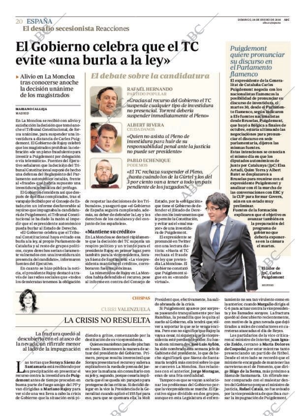 ABC MADRID 28-01-2018 página 20
