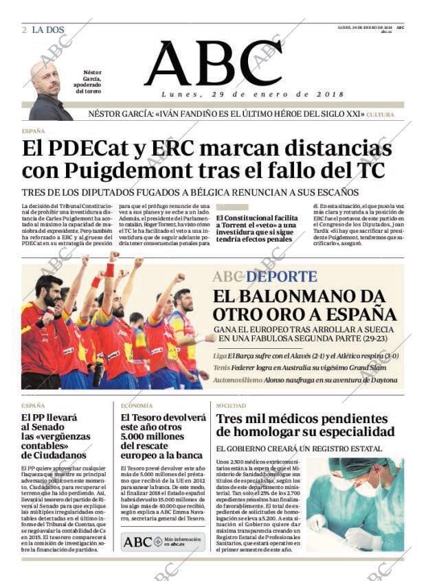 ABC MADRID 29-01-2018 página 2