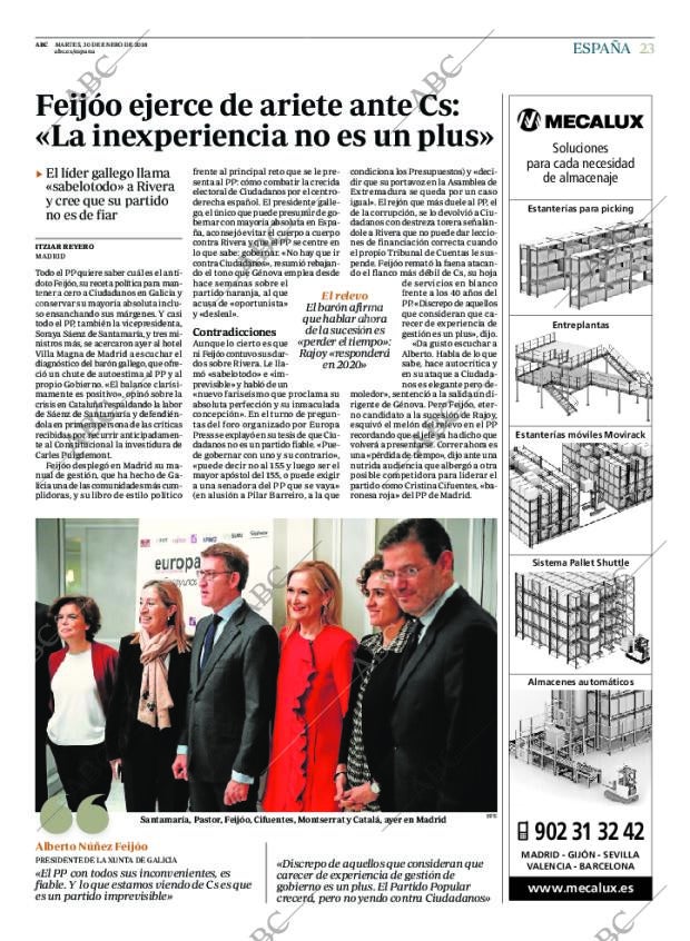ABC MADRID 30-01-2018 página 23