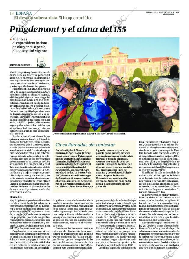 ABC MADRID 31-01-2018 página 18