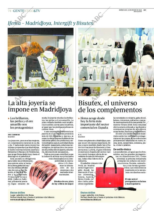 ABC MADRID 31-01-2018 página 74