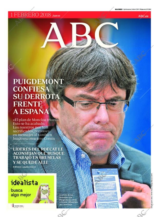 ABC MADRID 01-02-2018 página 1