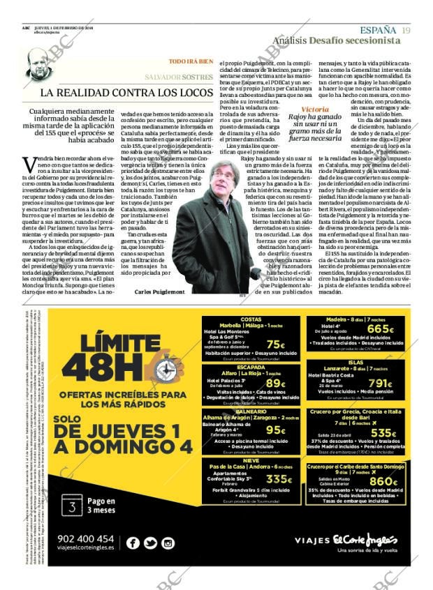 ABC MADRID 01-02-2018 página 19