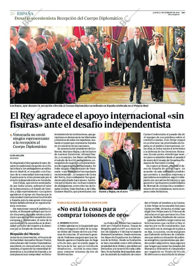 ABC MADRID 01-02-2018 página 20