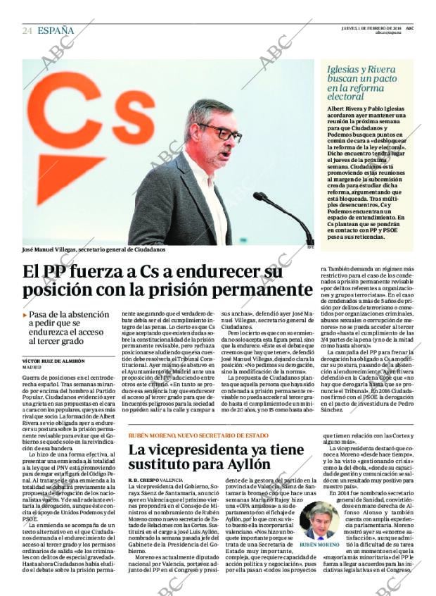 ABC MADRID 01-02-2018 página 24