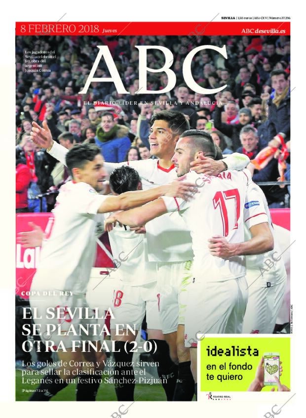 ABC SEVILLA 08-02-2018 página 1