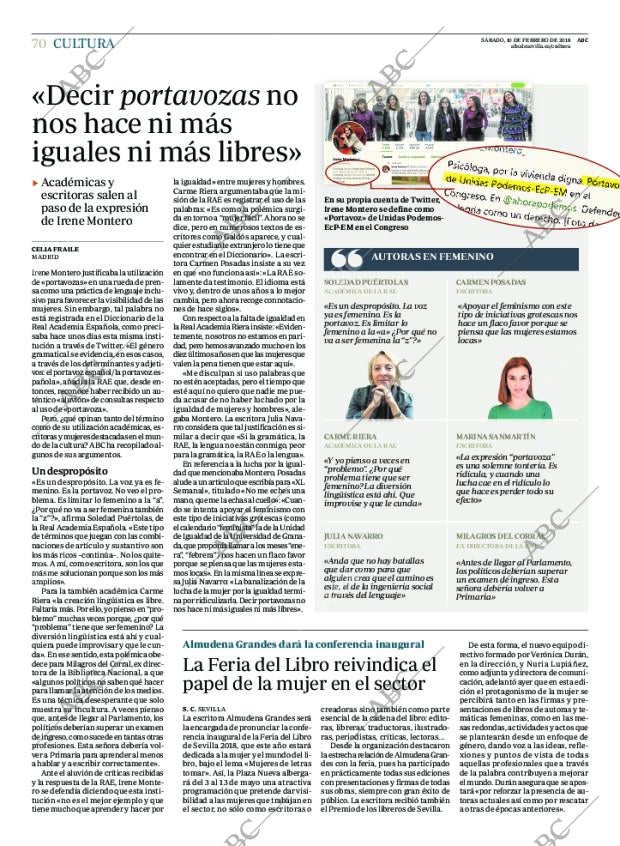 ABC SEVILLA 10-02-2018 página 70