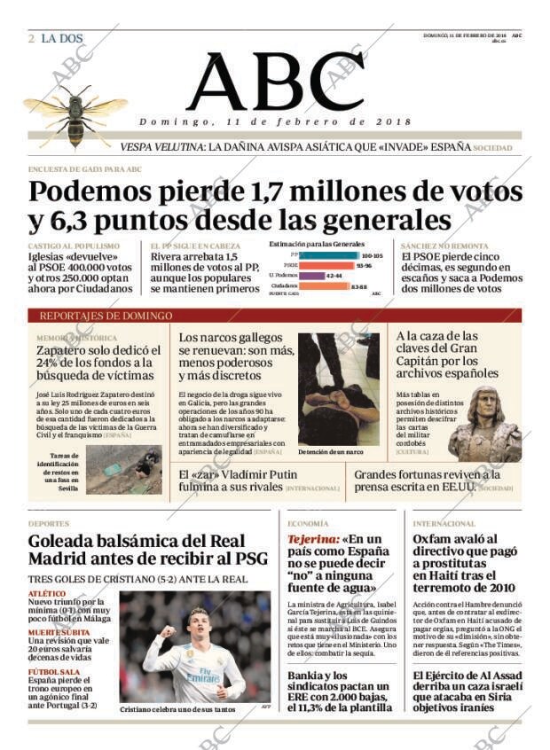 ABC MADRID 11-02-2018 página 2