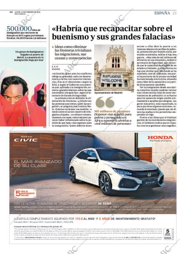 ABC MADRID 12-02-2018 página 23