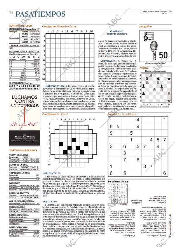 ABC MADRID 12-02-2018 página 74