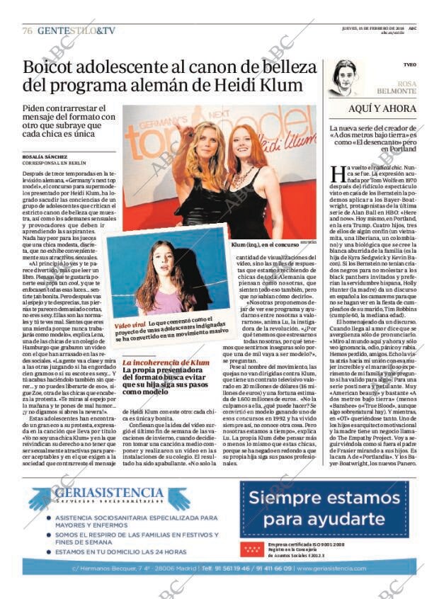 ABC MADRID 15-02-2018 página 76