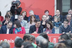 Reunión del Comité Federal del PSOE en la Casa del Gobernador, presidido por su...