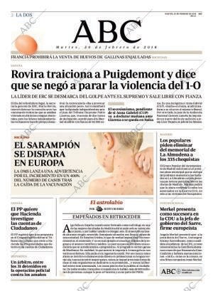 ABC MADRID 20-02-2018 página 2