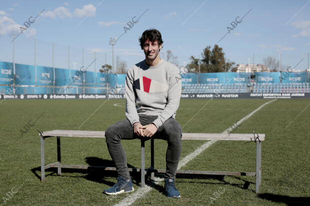 Esteban Granero, jugador del RCD Español, en las instalaciones de la Ciudad...