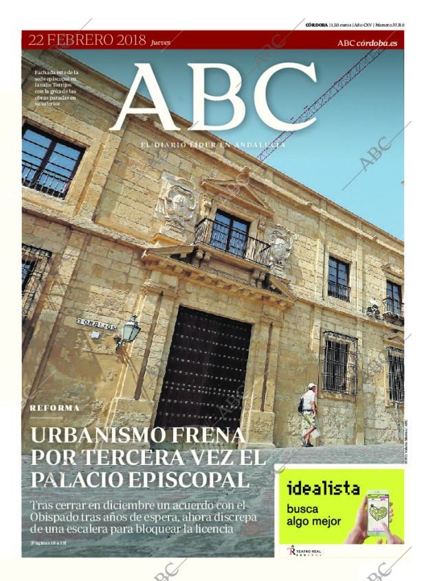 ABC CORDOBA 22-02-2018 página 1
