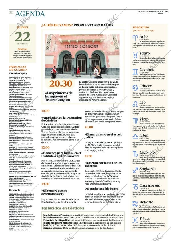 ABC CORDOBA 22-02-2018 página 30