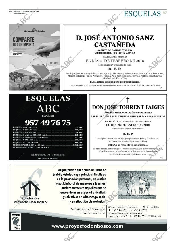 ABC CORDOBA 22-02-2018 página 67