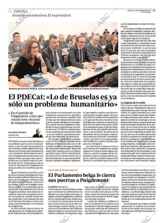 ABC MADRID 22-02-2018 página 18