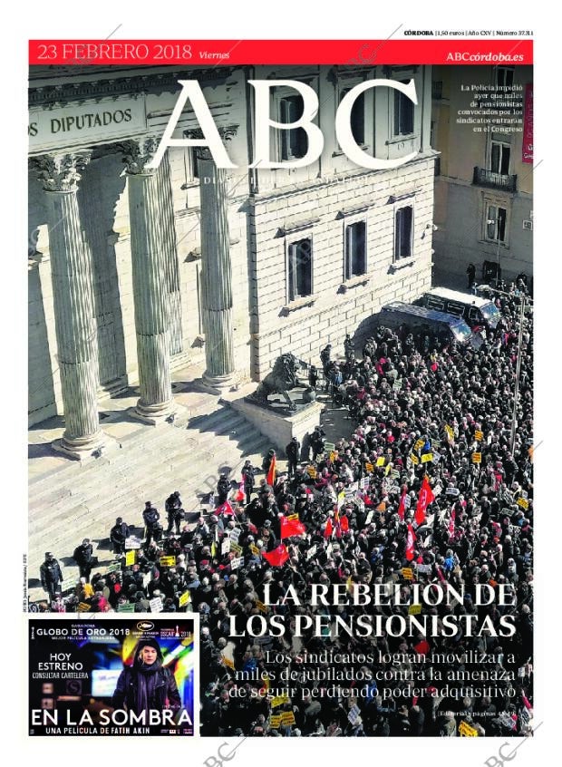 ABC CORDOBA 23-02-2018 página 1