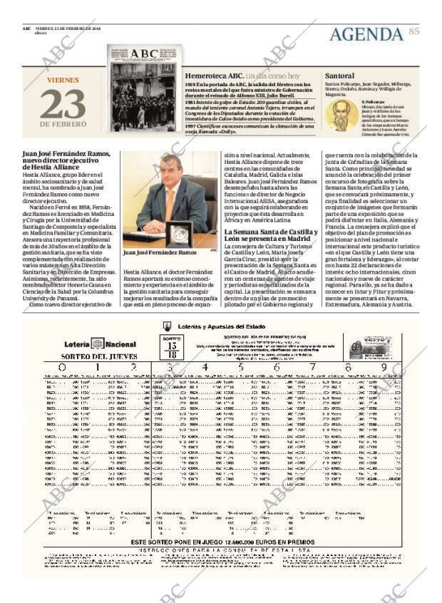 ABC MADRID 23-02-2018 página 85