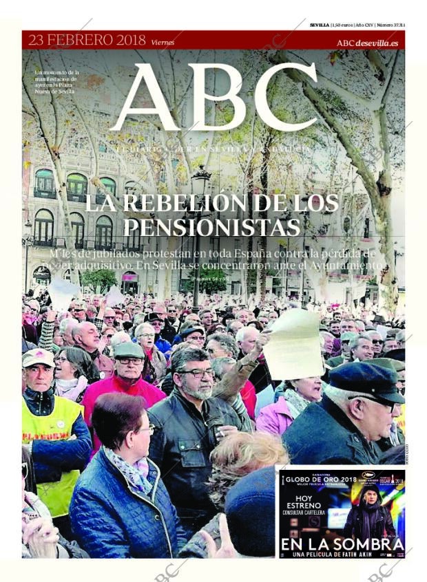 ABC SEVILLA 23-02-2018 página 1