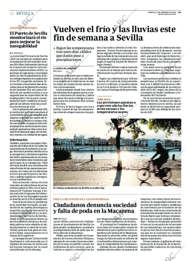 ABC SEVILLA 23-02-2018 página 22