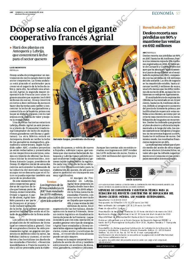 ABC SEVILLA 23-02-2018 página 57