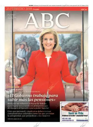 ABC MADRID 25-02-2018 página 1