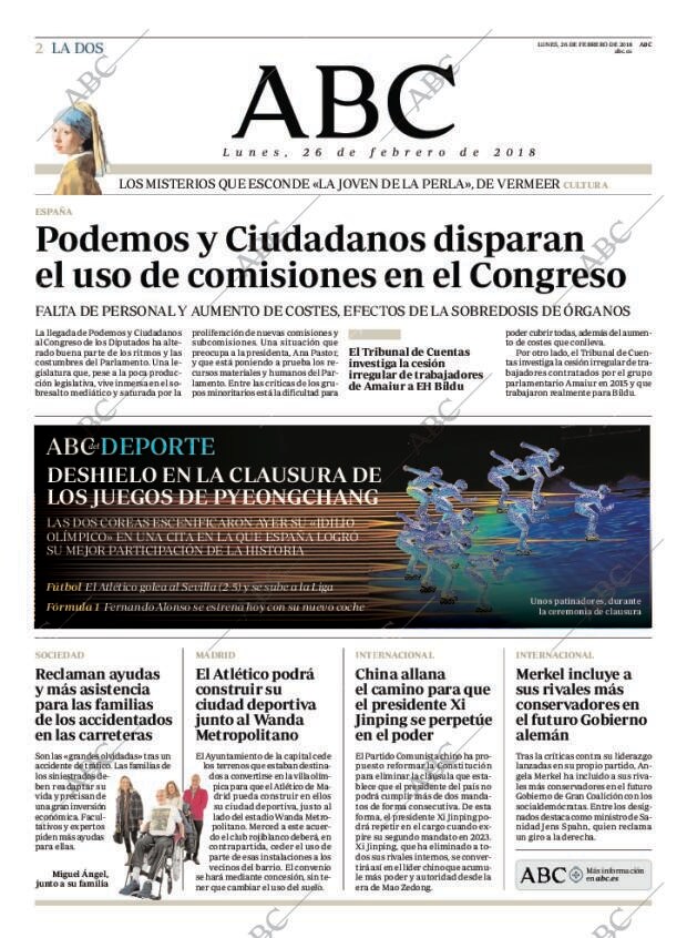 ABC MADRID 26-02-2018 página 2
