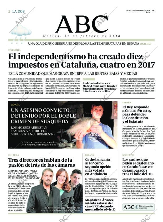 ABC MADRID 27-02-2018 página 2