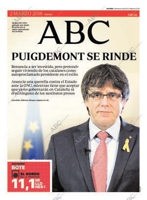 ABC MADRID 02-03-2018 página 1