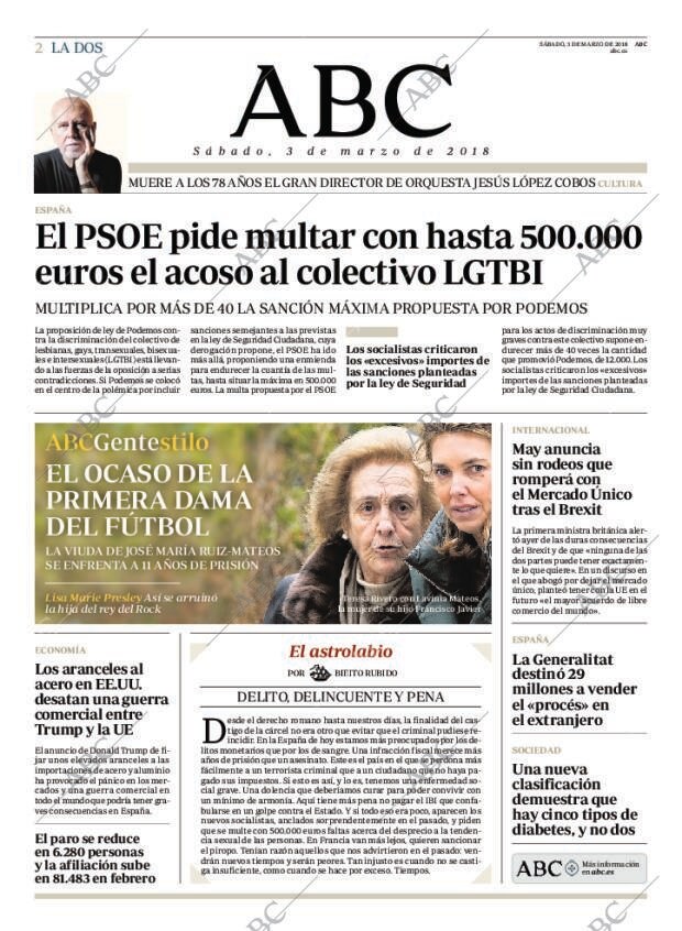 ABC MADRID 03-03-2018 página 2