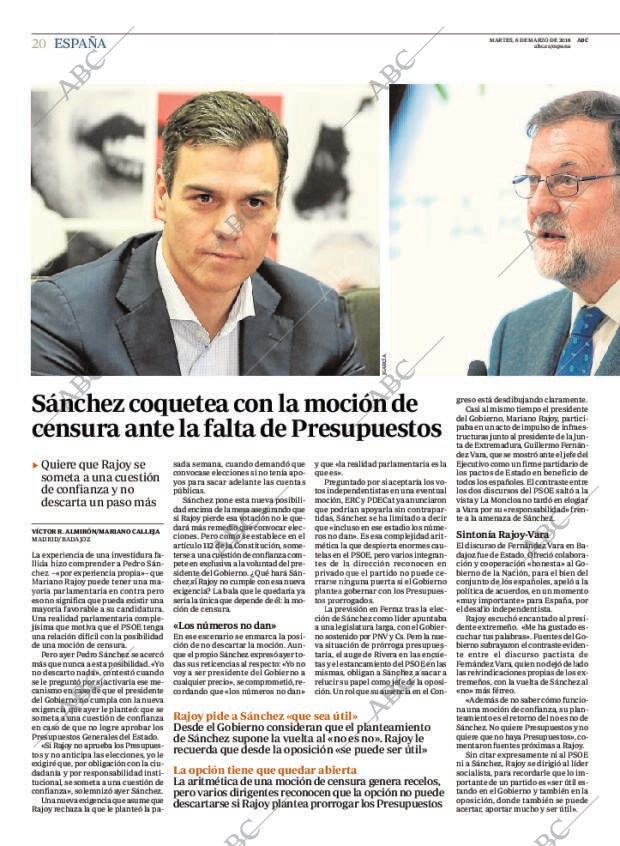 ABC MADRID 06-03-2018 página 20