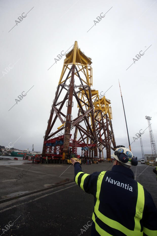 Ferrol (La Coruña), 16/03/2018. Instalaciones de Navantia en Fene. Una de las...