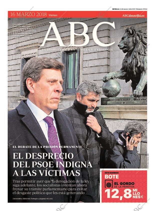 ABC SEVILLA 16-03-2018 página 1