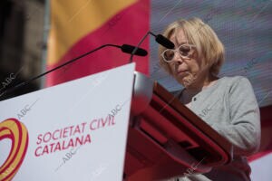 Manifestación convocada por Sociedad Civil Catalana