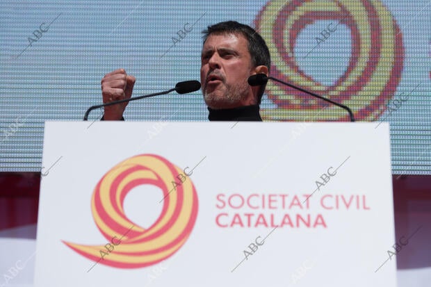 Manifestación convocada por Sociedad Civil Catalana