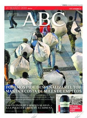 ABC CORDOBA 20-03-2018 página 1