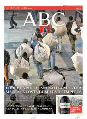 ABC MADRID 20-03-2018 página 1