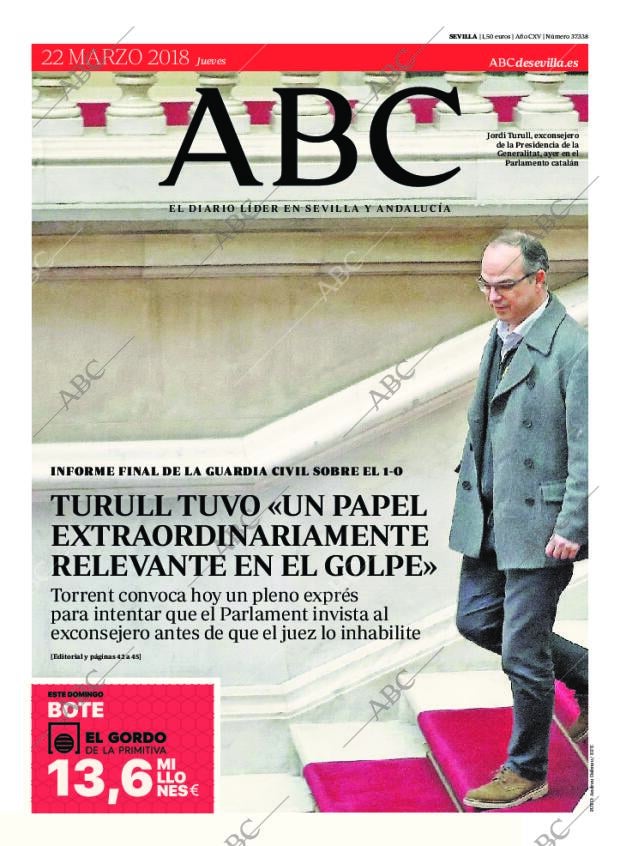 ABC SEVILLA 22-03-2018 página 1