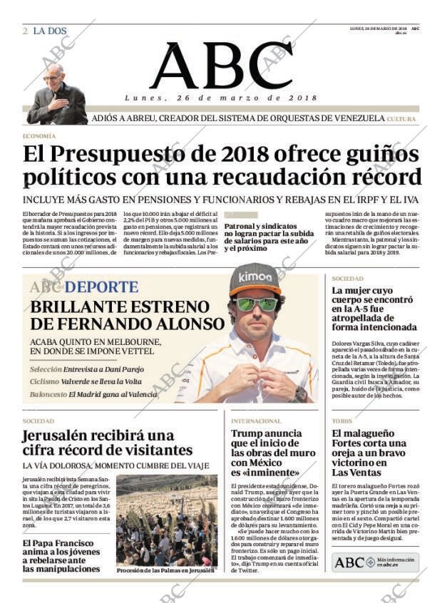 ABC MADRID 26-03-2018 página 2