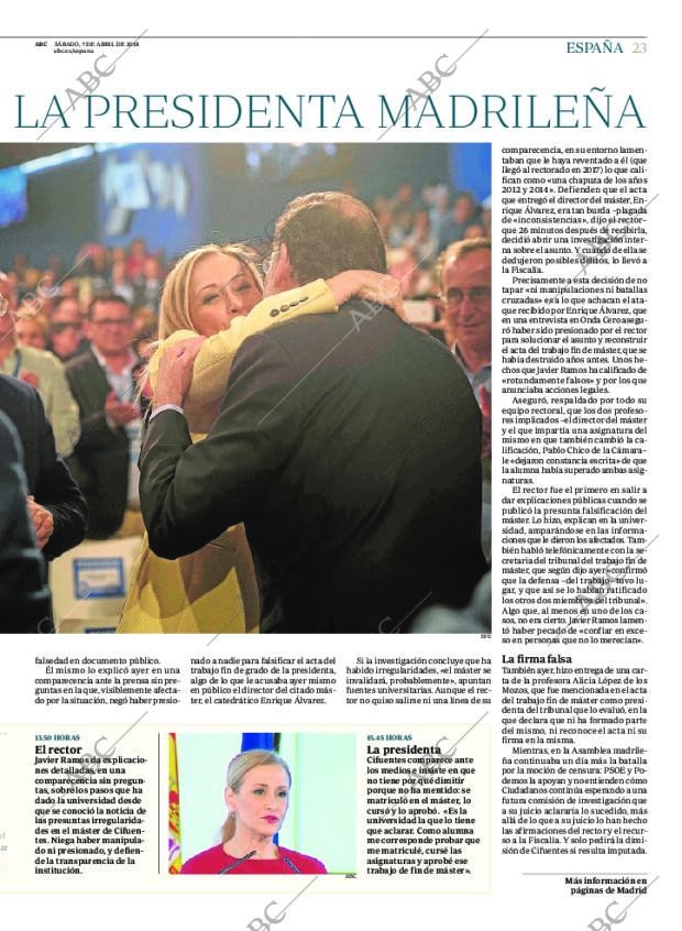 ABC MADRID 07-04-2018 página 23