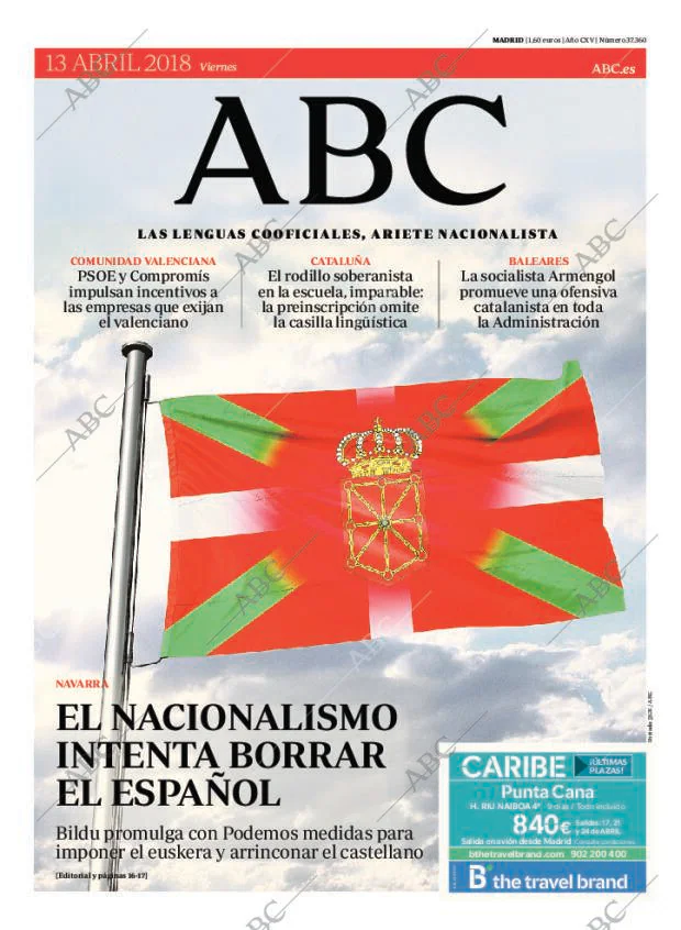 ABC MADRID 13-04-2018 página 1