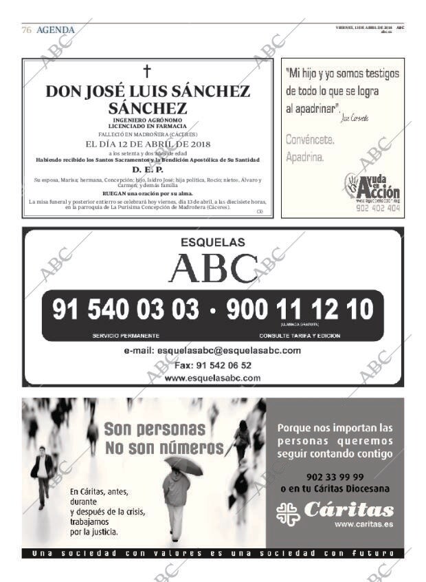ABC MADRID 13-04-2018 página 76