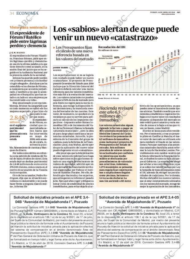 ABC MADRID 14-04-2018 página 34
