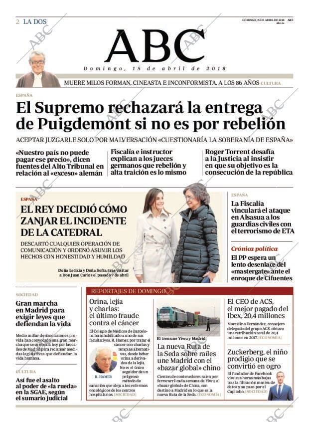 ABC MADRID 15-04-2018 página 2