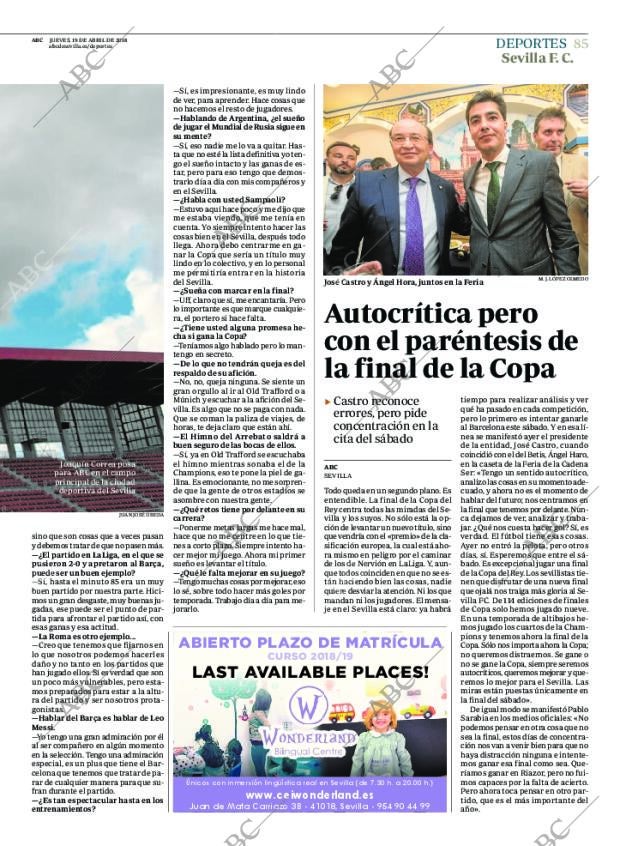 ABC SEVILLA 19-04-2018 página 85