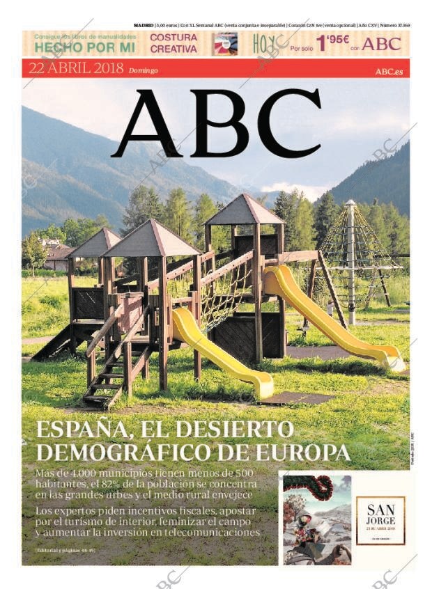 ABC MADRID 22-04-2018 página 1